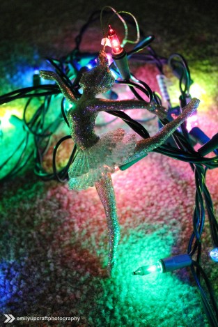 Ballerina and Christmas Lights